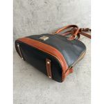 Dooney & Bourke VTG  Zip Pebble Grain Leather Dome Satchel Top Handle Bag Black Photo 5