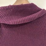 Loft  Short Sleeve Ribbed Sweater Purple Size S Photo 9