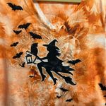 One World Orange Halloween Witch Print Women's Top Photo 3