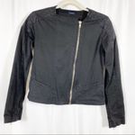 Brandy Melville  Lightweight Moto Zip Jacket: Black Photo 1