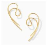 Stella & Dot gold tone Holland earrings Photo 0