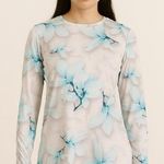 5Fin Floral/Dolphin Long Sleeve Rash Guard Top Photo 0