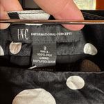 NWT INC International Concepts 100% Silk Black & White Polka Dot Skirt Size 8 Photo 2