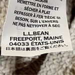 L.L.Bean  100% Slub Cotton hooded sweater in brown/tan/white stripes. Large. EUC Photo 14