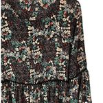 Le lis  Ruffled Floral Long Bell Sleeve Fully Lined Maxi Dress Women's Size L Photo 2