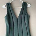 Adelyn Rae  sz S Forrest green open mesh striped sheath dress‎ Photo 1