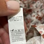 Floral High Neck Tiered Flutter Sleeve Mini Dress Size L Photo 5