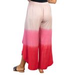 White Birch  Wide Leg Side Slit Ombre Pants Red Pink 100% rayon 1X Photo 14