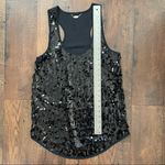 Ali & Kris  black racer back sequins tank top, size S Photo 6