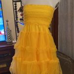 AMY LYNN
Willow strapless woven mini dress Yellow Photo 4