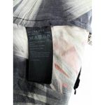 All Saints 4 / S Mono Colada Silk Fan Palm Tropical Floral Kimono Shirt Dress Black Photo 5