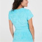 Aerie Offline by  Aqua Blue Terrycloth Smiley Face Cropped Tee Photo 1