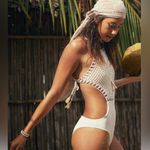 Aerie Crochet One Piece Swimsuit Cute one piece swimsuits Boho Womens size Small Photo 0