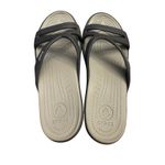 Crocs Patricia II Low Wedge Slide Sandals Women’s Size 10 Black Comfort Strappy Photo 4