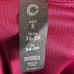 Cycle House long sleeve burgundy slanted cutout active crop top size small Red Photo 4