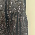 Lulus - Forever Your Girl Black Sequin Faux-Wrap Bodycon Maxi Dress Formal Prom Photo 4