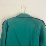 London Fog  Teal Double-Breasted Trench Coat One Size Photo 10