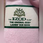 IZOD The Original  Club Ladies Sun Sock Vintage Socks Pink Orlon Acrylic Nylon Photo 2