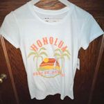 Honolua Surf Co Hawai White Green Orange Graphic Floral Beach Tee Shirt Sz Xs Photo 0