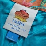 Farm Rio NWOT  Vibrant Orange Teal Floral Bohemian Wide-Leg Pants Size Small Photo 3