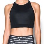 Under Armour Mirror Shine Crop Top Women’s Black Activewear Gym Fitness Tank NWT Size Medium Photo 0