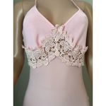 D'ELEGANCE LINGERIE Slip PINK SPAGETTI MEDIUM MAXI FLORAL LACE LIGHTWEIGHT#95 Photo 11