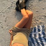 Gold Knit Mini Dress from Greece Photo 0