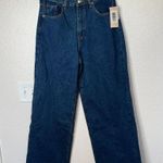 JustFab Women's Denim Wide-Leg Dark Wash Blue Jeans Size 30 Regular Photo 8