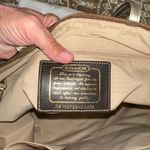 Coach TOTE M0726-11692 SIGNATURE PRINT CANVAS HAND BAG PURSE TAN DUST BAG Photo 11