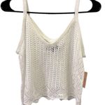 Almost Famous  2 Piece Scalloped Crochet Coverup High Waist Shorts Tank Set M Photo 10