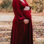 Baltic Born  Velvet Maxi Dress Red Photo 2