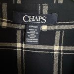 CHAPS NWOT!  Navy and White Plaid Shirt Photo 2