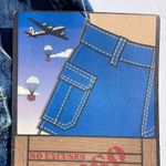 No Excuses  Denim Cargo Shorts Size 11/12 Blue Jean Pockets Cotton Army Girl NWT Photo 5