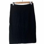 Italian Wool Pencil Skirt Vintage Black Size 10 Photo 0