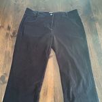 J.Jill Black Corduroy Button Zipper Pants Casual Comfortable Women's Size 14 Photo 1