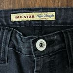 Big star Black Washed Kayla Straight Mid Rise Fit Denim Jeans 28R Photo 5