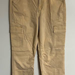 Hollister  Ultra High-Rise Dad Pant Vintage Stretch Cargo Pants Size 26 Short Tan Photo 0