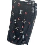 Karl Lagerfeld Black Cat Print Scarf Lightweight & Stylish Photo 3