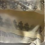 J.Crew Cream with Navy embroidery linen high waisted shorts size 2 Photo 10