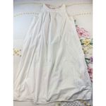Ashley Taylor White Cotton Sleeveless Nightgown Pink Trim Buttons L Size L Photo 6