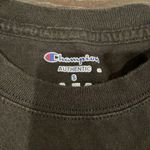 Champion  UO urban outfitters printed logo long sleeve black crop top small s Photo 1