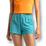 Roxy  S Adriatic Blue Cotton Pull-On Textured Shorts Casual Summer Beachwear NWT Photo 12