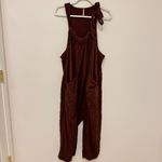 Free People Jumpsuit Size Medium Oversized Brown Rum Raisin Jumper Henriette Photo 11