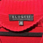 Eloquii women's red holiday Red Open V-Neck Sweater Cozy Knit size 16/18 Photo 9