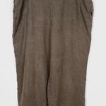 (Large Petite) J. Jill Brown 100% Linen Cropped Pants Size undefined Photo 0