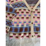 La Regale LA Hearts Heartbreaker Cardigan VNeck‎  Sweater Large Multicolor Photo 1