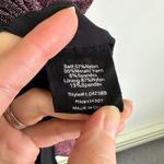 Line and Dot  Opal Gown V-Neck Long Sleeve Metallic‎ Shimmer Purple Size L Photo 11