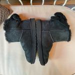 UGG  Arielle Bailey Fur Bow‎ Black Boots Size 6 Photo 6