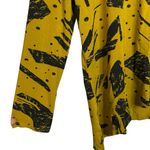 Chalet Et Ceci Zipper Front Olive Green Black Abstract Print Tunic Mock Neck XL Photo 5