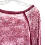 Freeloader  Burgundy Burnout Oversized Long Sleeve Lightweight Top Photo 6